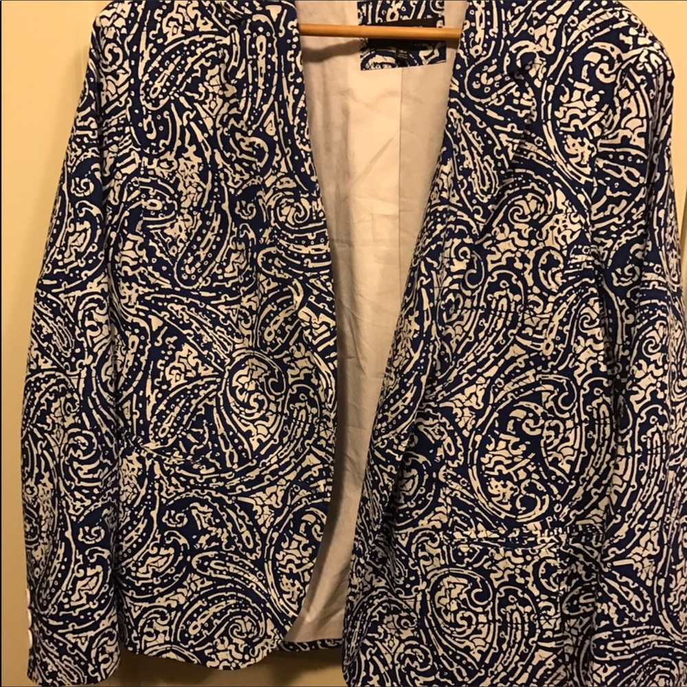 Talbots Paisley Blazer